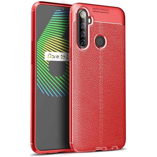 Coque Pour Realme 6i Ultra Fin Étui Antichoc Anti Rayures Housse De Protection En Tpu Souple Pour Realme 6i 6.5"" Rouge