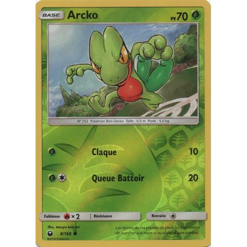 Carte Francaise Arcko Reverse 8/168 Tempête Celeste Pokemon