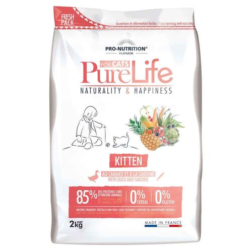 Croquettes Pure Life Kitten Pour Chaton - Flatazor - 2kg
