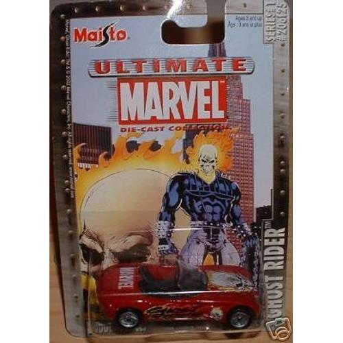 Ultimate Marvel 164 Scale Ghost Rider Red Dodge Concept Die Cast Car Maisto