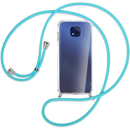 Collier Pour Motorola Moto G Power 2021 6.5'' Turquoise Coque Pour Smartphone À Porter Au Cou Étui À Bandoulière Cordon