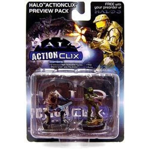 Halo Actionclix Master Chief &amp Arbiter Figure Preview Pack