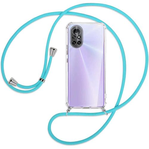 Collier Pour Huawei Nova 8 5g 6.57'' Turquoise Coque Pour Smartphone À Porter Au Cou Étui À Bandoulière Cordon