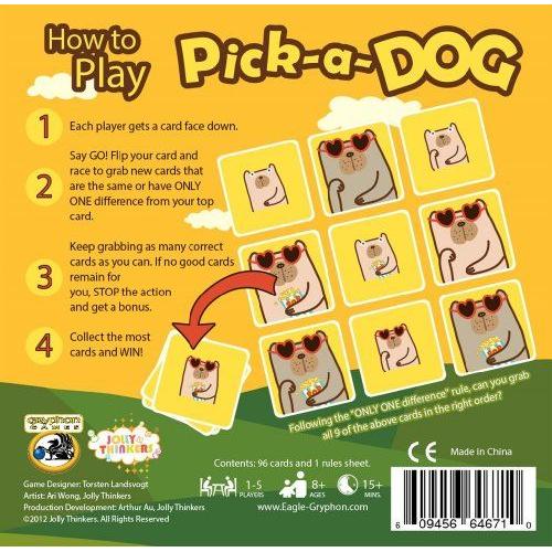 Pick A Dog Card Game