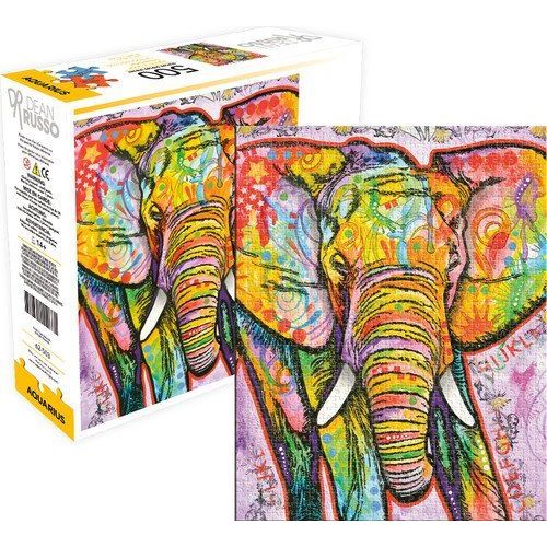 Aquarius Dean Russo Elephant 500 Piece Jigsaw Puzzle