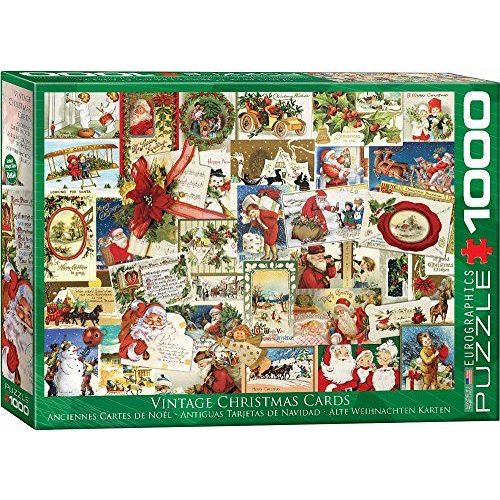 Eurographics Vintage Christmas Cards Puzzle (1000 Piece)