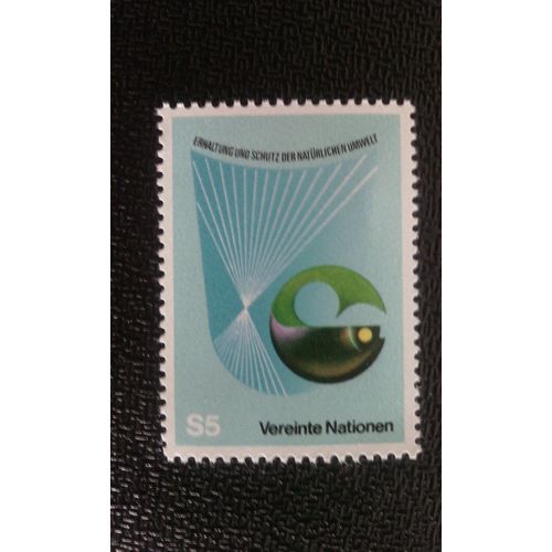 Timbre Nations Unis (Onu) Vienne Yt 27 Protection De L'environnement 1982