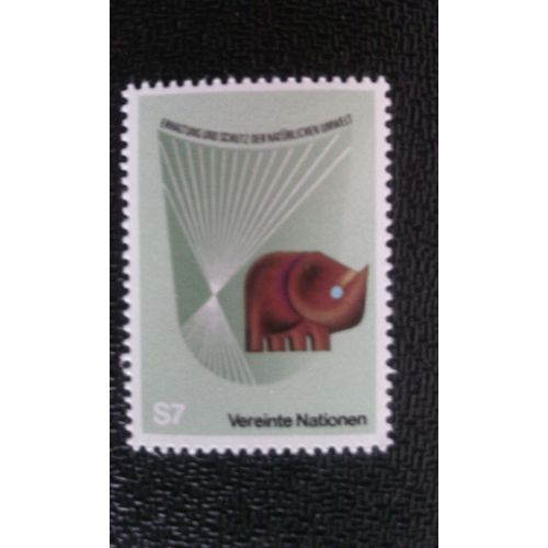 Timbre Nations Unis (Onu) Vienne Yt 28 Protection De L'environnement 1982