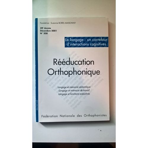 Rééducation Orthophonique 208