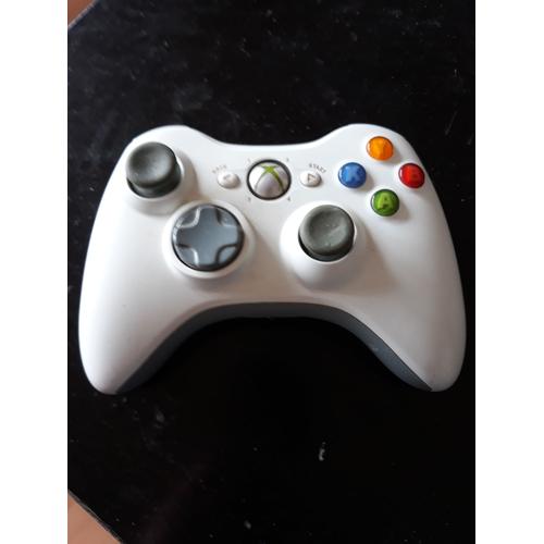 Manette Xbox 360 blanche avec chargeur occasion - Retro Game Place