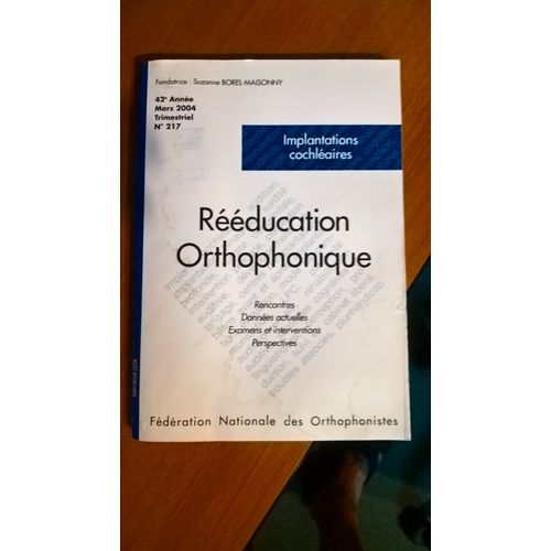Rééducation Orthophonique 217