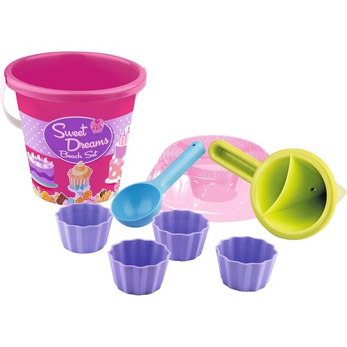 Simba Toys 107114091 Set De Seau Avec Entonnoir De Boue, 8 Pièces