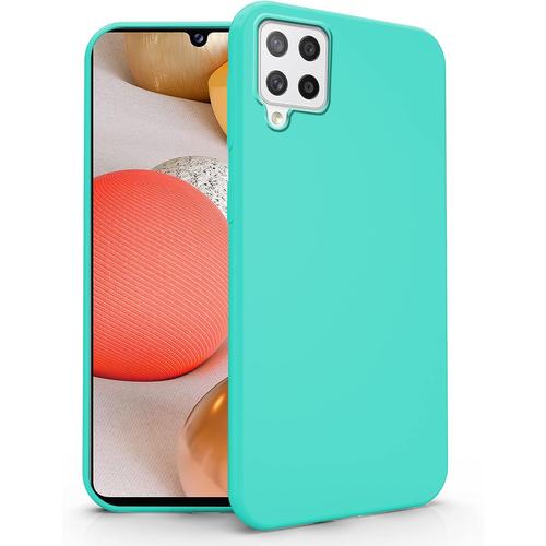 Coque Compatible Avec Samsung Galaxy A42 5g Coque Tpu Soft Gel Silicone Ultra Slim Souple Souple Case Arrière Protection Turquoise