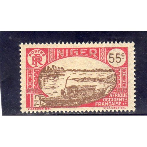 Timbre-Poste Du Niger (Bateau Sur Le Niger)
