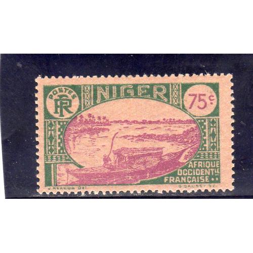 Timbre-Poste Du Niger (Bateau Sur Le Niger)