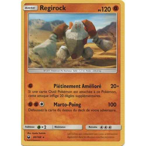 Carte Francaise Regirock 80/168 Tempête Celeste Pokemon