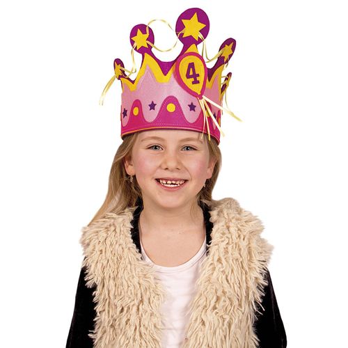 Couronne Danniversaire Avec Chiffres Fille Taille Unique
