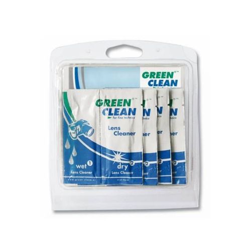 GREEN CLEAN kit de 10 lingettes Wet & Dry pour nettoyage optique