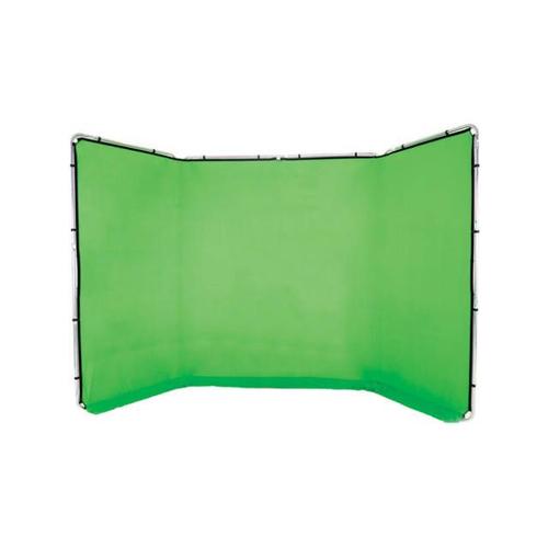 LASTOLITE kit fond panoramique en tissu 4 m vert chromakey