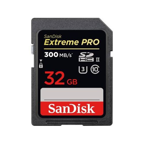 SanDisk Extreme PRO SDHC 32GB 300MB/s UHS-II U3 Class 10