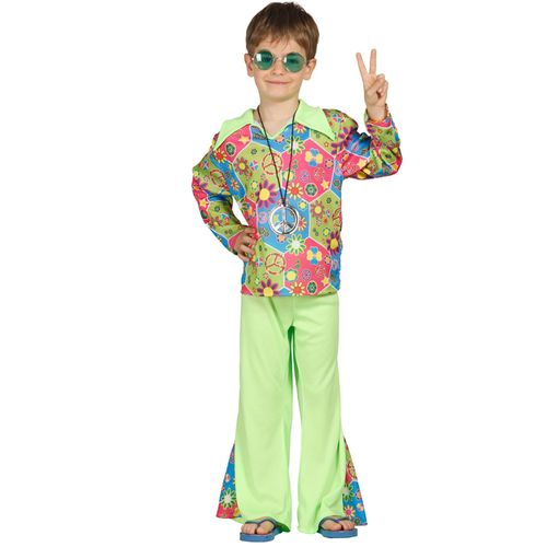 Déguisement Hippie Boy Pour Garçon Plusieurs Tailles (Taille 7-9a)