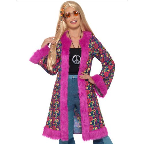 Manteau Hippie Avec Fleurs Pour Femme (Taille M)