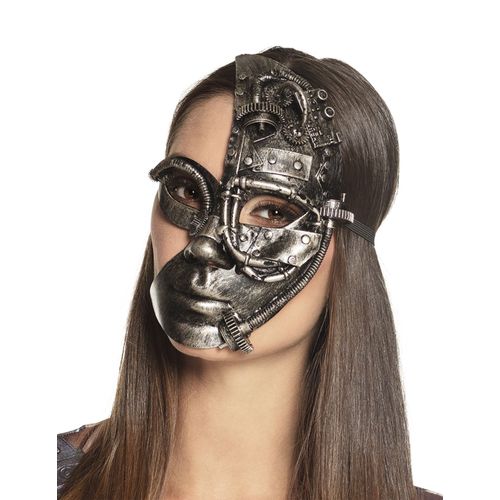Demi Masque Robot Steampunk Femme Taille Unique