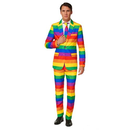 Costume Mr. Rainbow Suitmeisterhomme Medium