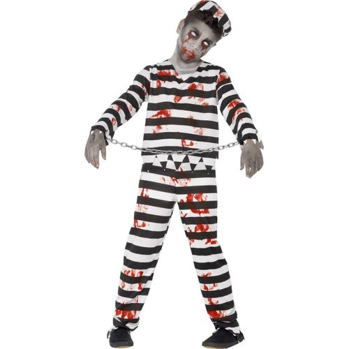 Déguisement Zombie Prisonnier Garçon Halloween 7 À 9 Ans