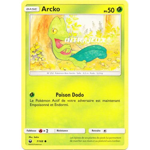 Pokémon - 7/168 - Arcko - Sl7 - Soleil Et Lune - Tempête Céleste - Commune