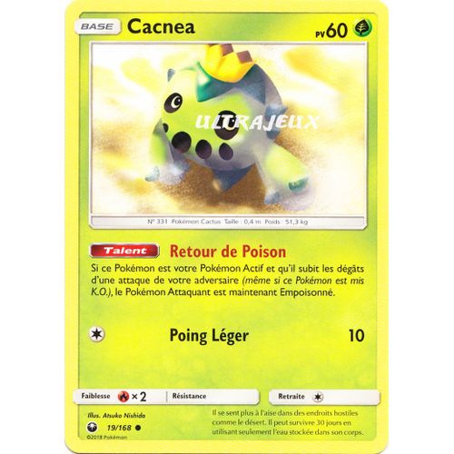 Pokémon - 19/168 - Cacnea - Sl7 - Soleil Et Lune - Tempête Céleste - Commune
