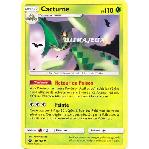 Pokémon - 20/168 - Cacturne - Sl7 - Soleil Et Lune - Tempête Céleste - Peu Commune