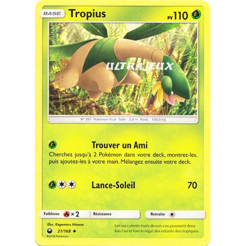 Pokémon - 21/168 - Tropius - Sl7 - Soleil Et Lune - Tempête Céleste - Peu Commune