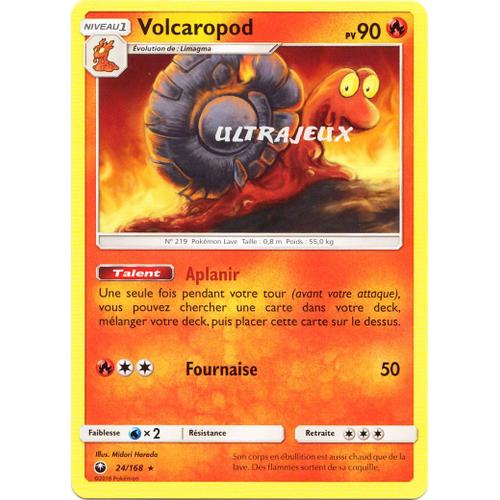 Pokémon - 24/168 - Volcaropod - Sl7 - Soleil Et Lune - Tempête Céleste - Rare