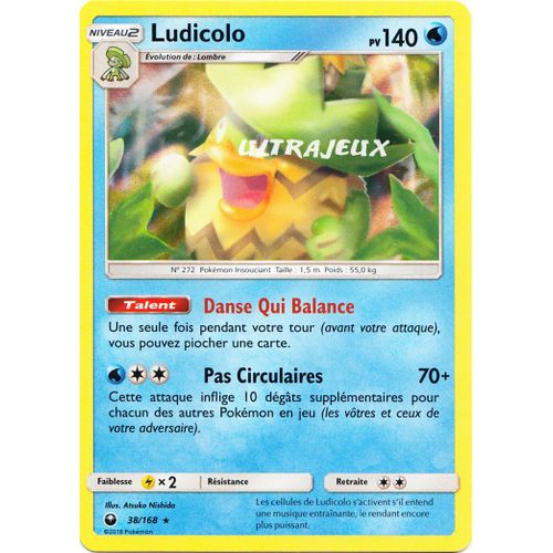 Pokémon - 38/168 - Ludicolo - Sl7 - Soleil Et Lune - Tempête Céleste - Holo Rare