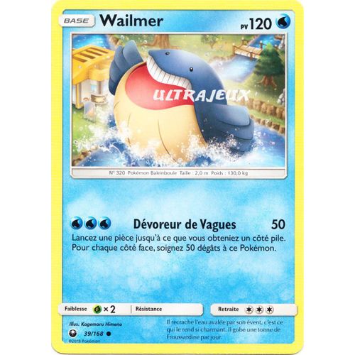 Pokémon - 39/168 - Wailmer - Sl7 - Soleil Et Lune - Tempête Céleste - Commune