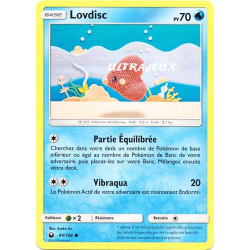 Pokémon - 44/168 - Sl7 - Soleil Et Lune - Tempête Céleste - Lovdisc - Commune