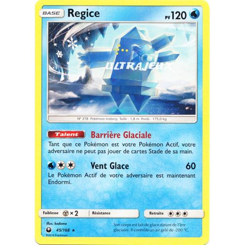 Pokémon - 45/168 - Regice - Sl7 - Soleil Et Lune - Tempête Céleste - Rare