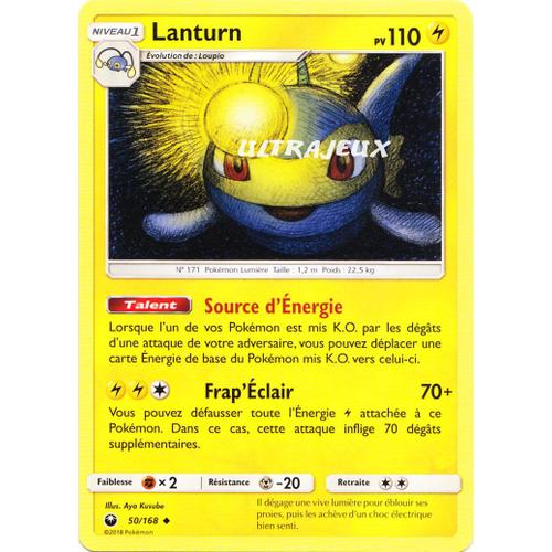 Pokémon - 50/168 - Lanturn - Sl7 - Soleil Et Lune - Tempête Céleste - Peu Commune