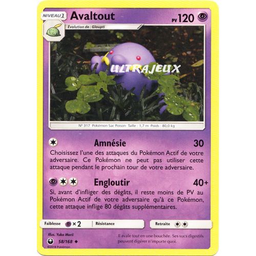 Pokémon - 58/168 - Avaltout - Sl7 - Soleil Et Lune - Tempête Céleste - Peu Commune