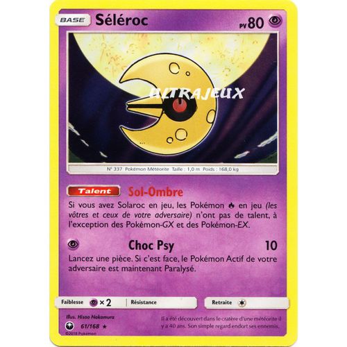 Pokémon - 61/168 - Séléroc - Sl7 - Soleil Et Lune - Tempête Céleste - Holo Rare