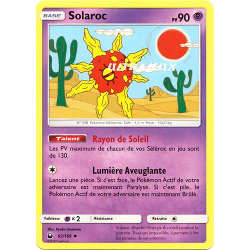 Pokémon - 62/168 - Solaroc - Sl7 - Soleil Et Lune - Tempête Céleste - Peu Commune