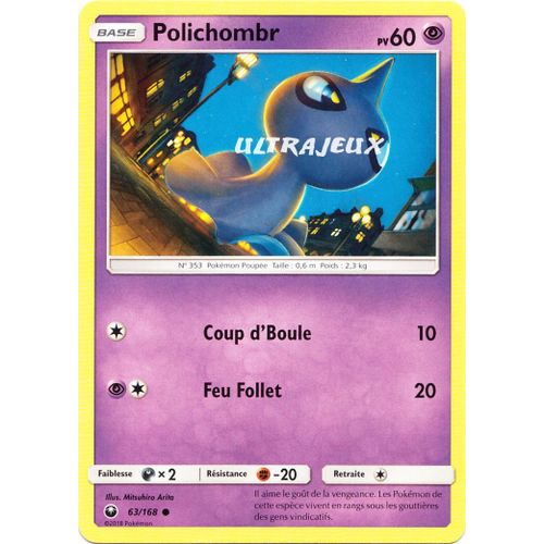 Pokémon - 63/168 - Sl7 - Soleil Et Lune - Tempête Céleste - Polichombr - Commune