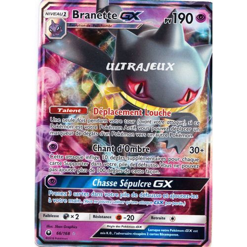 Pokémon - 66/168 - Branette Gx - Sl7 - Soleil Et Lune - Tempête Céleste - Ultra Rare