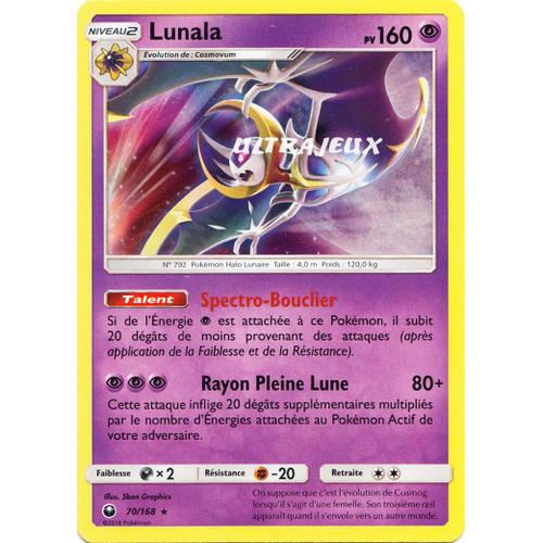 Pokémon - 70/168 - Sl7 - Soleil Et Lune - Tempête Céleste - Lunala - Holo Rare