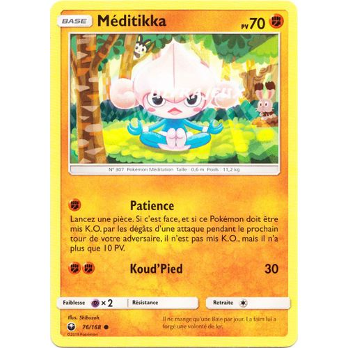 Pokémon - 76/168 - Méditikka - Sl7 - Soleil Et Lune - Tempête Céleste - Commune