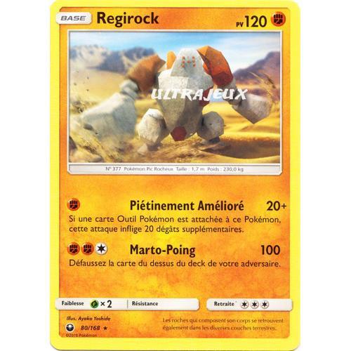 Pokémon - 80/168 - Regirock - Sl7 - Soleil Et Lune - Tempête Céleste - Rare