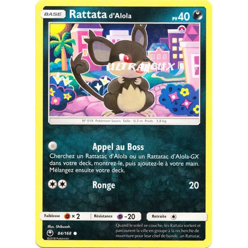 Pokémon - 84/168 - Rattata D'alola - Sl7 - Soleil Et Lune - Tempête Céleste - Commune