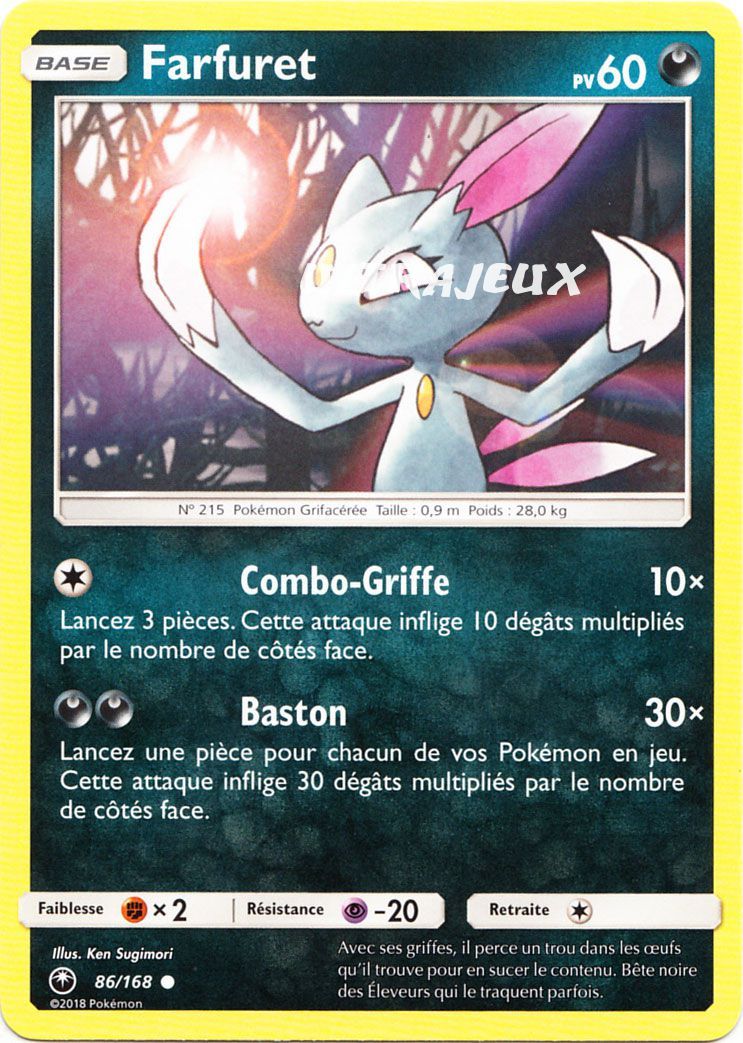 Pokémon - 86/168 - Farfuret - Sl7 - Soleil Et Lune - Tempête Céleste - Commune