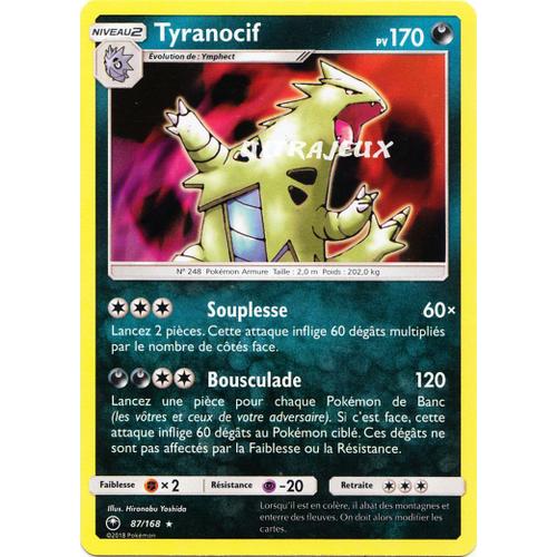Pokémon - 87/168 - Tyranocif - Sl7 - Soleil Et Lune - Tempête Céleste - Holo Rare